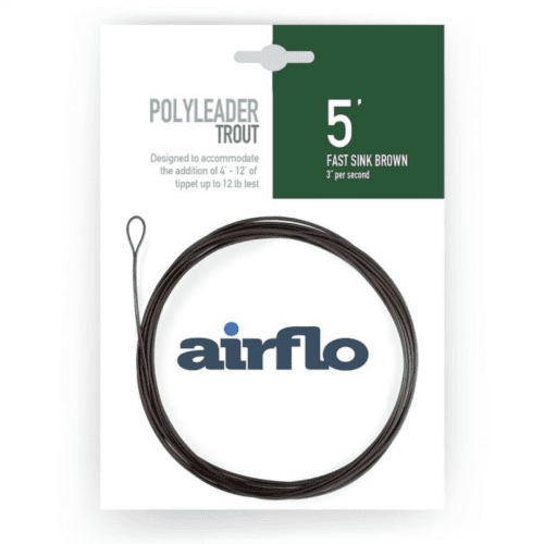 airflo trout polyleader 5 fast sink brown