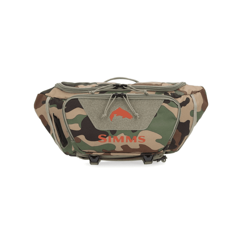 simms tributary hip pack woodland camo